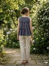 Lw 9332 Checks Linen Cotton Top With Bottom Collections